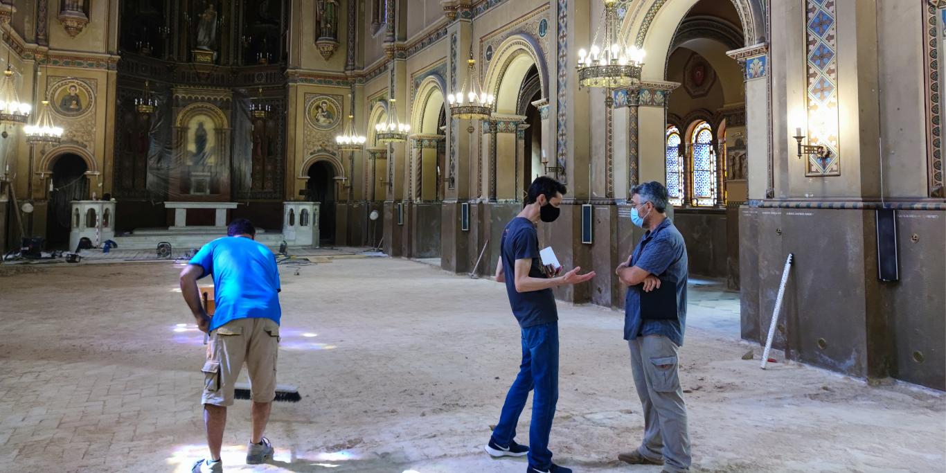 Levantamiento del suelo Iglesia web